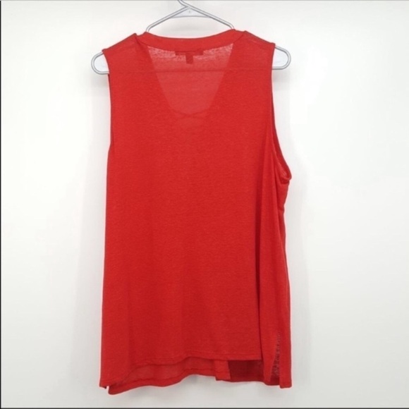 NEW $50 INC International Concepts  Red Tank Top Sleeveless V Neckline Size 0X - Picture 3 of 6
